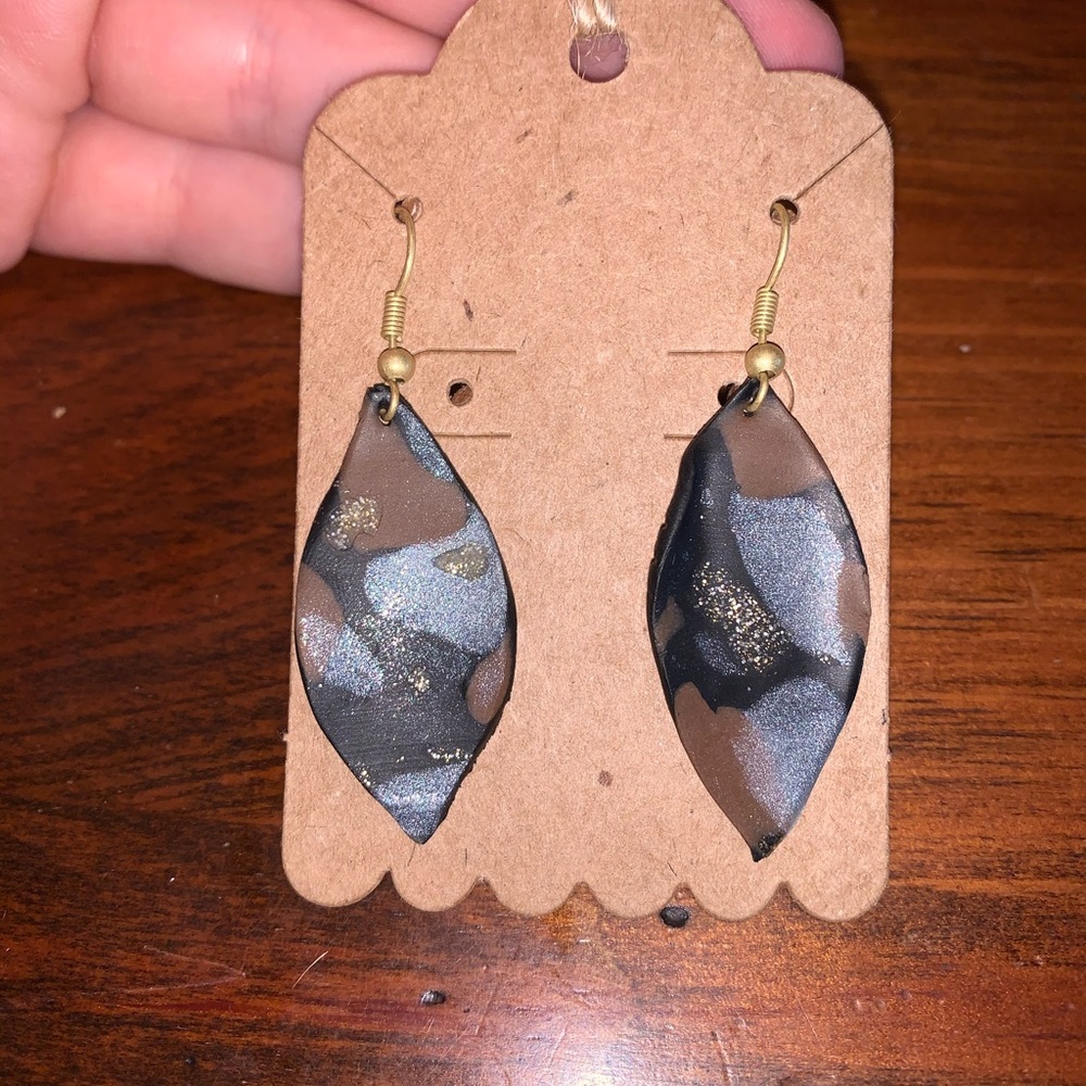 Handmade clay earrings!